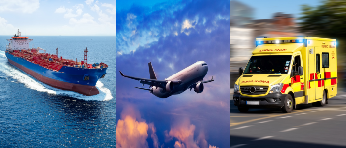 boat airplane ambulance